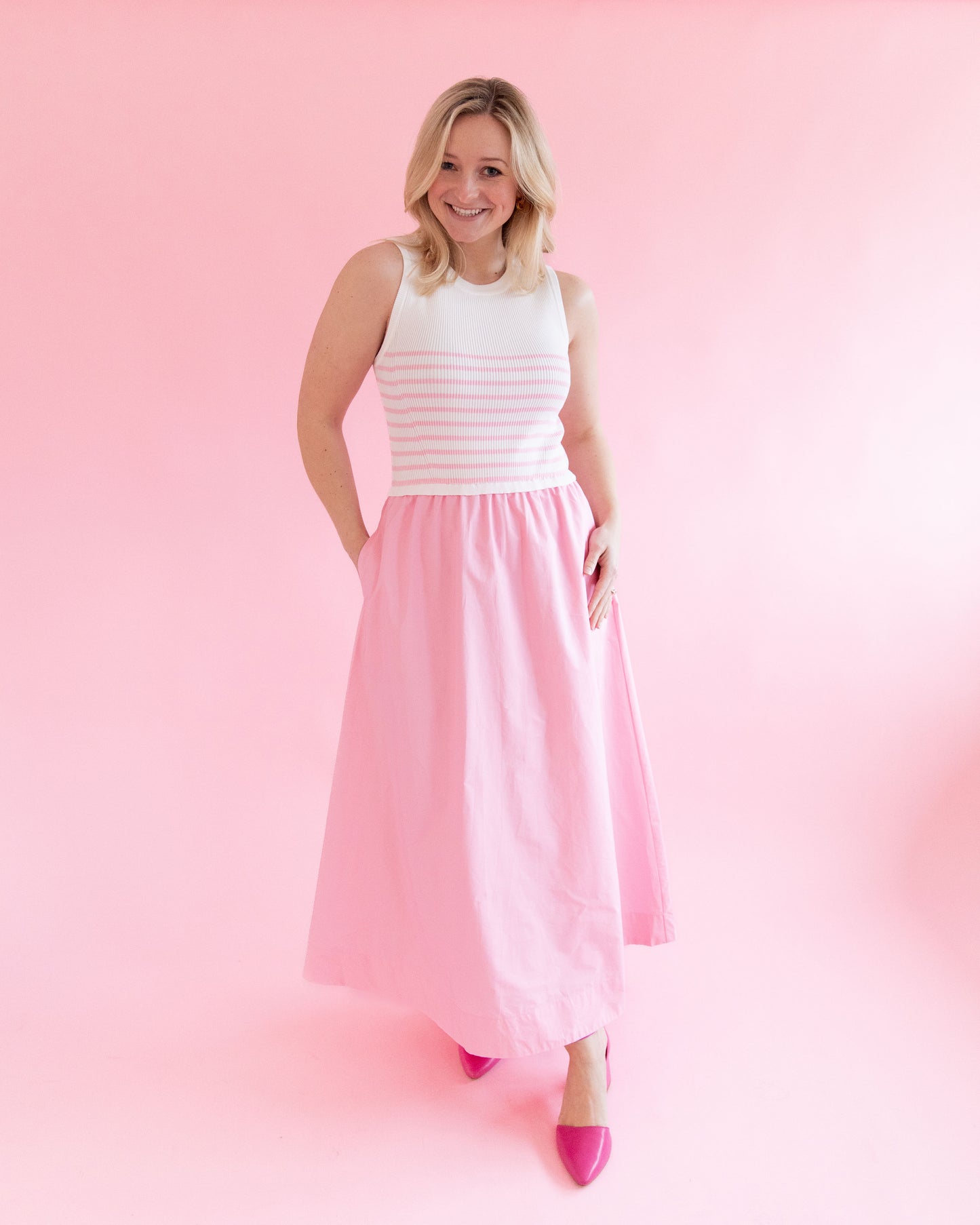 Lauren Pink Knit Dress