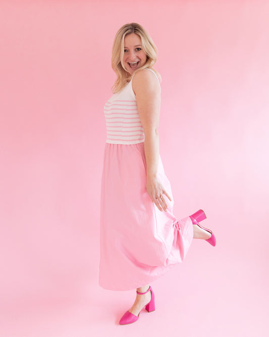 Lauren Pink Knit Dress
