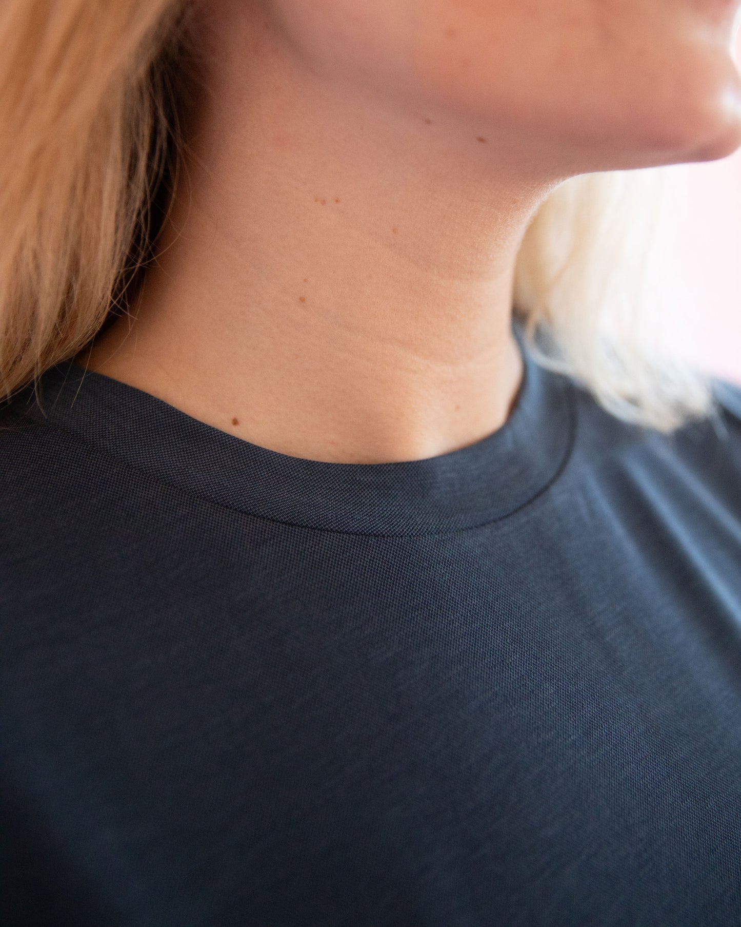 Tara Navy Washed Tee