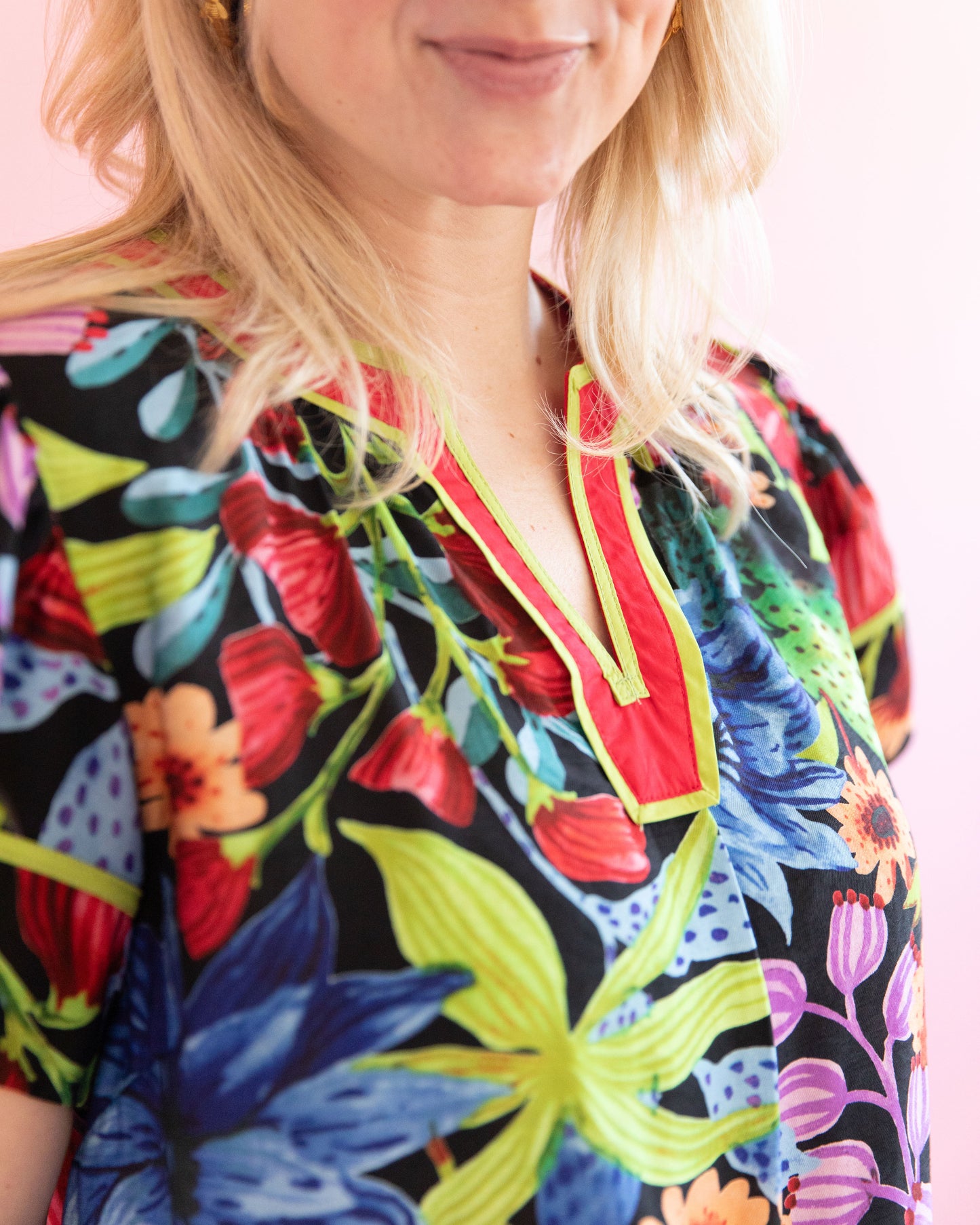 Cara Black Floral Top