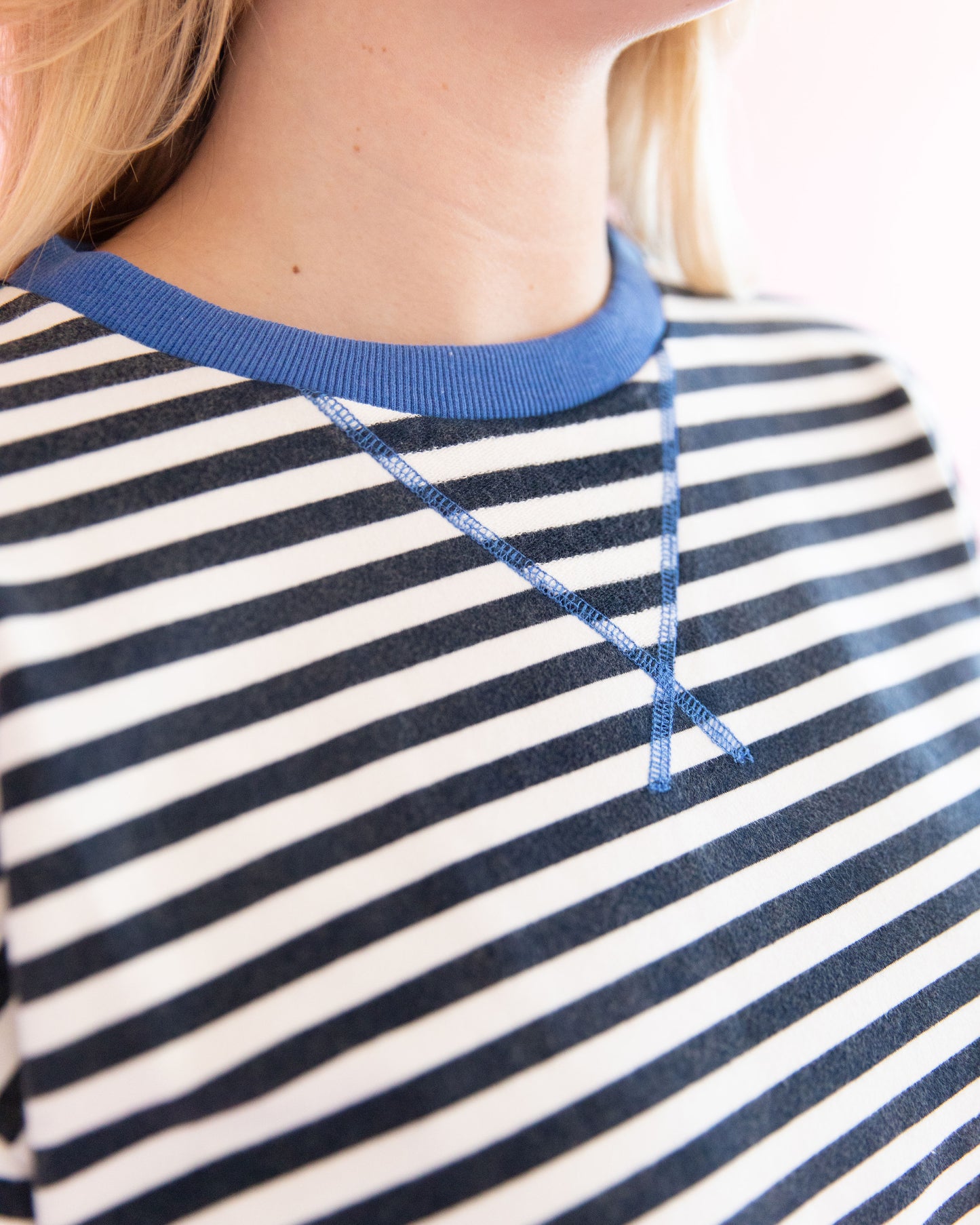 Heidi Navy Stripe Top