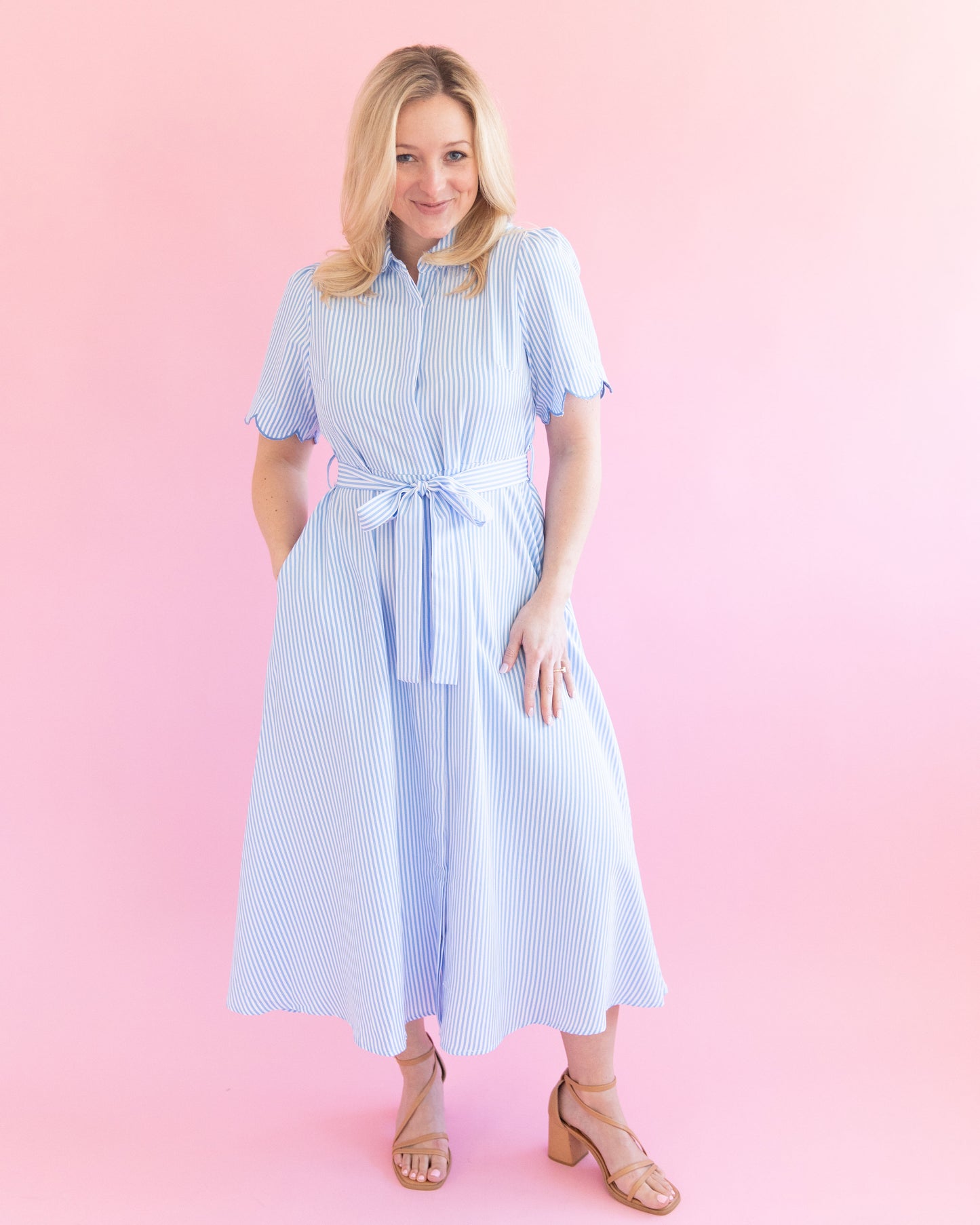 Betsey Blue Stripe Dress
