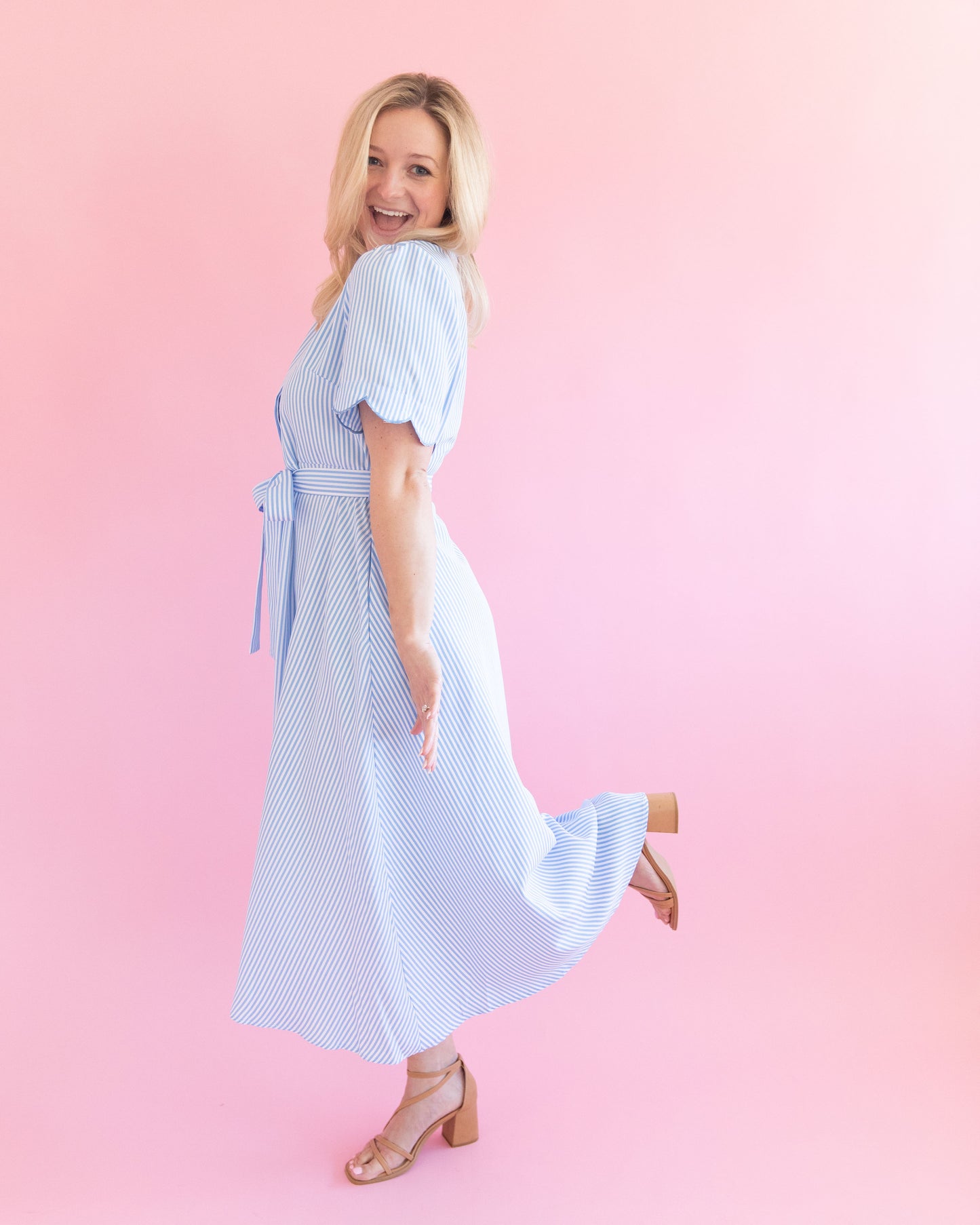 Betsey Blue Stripe Dress