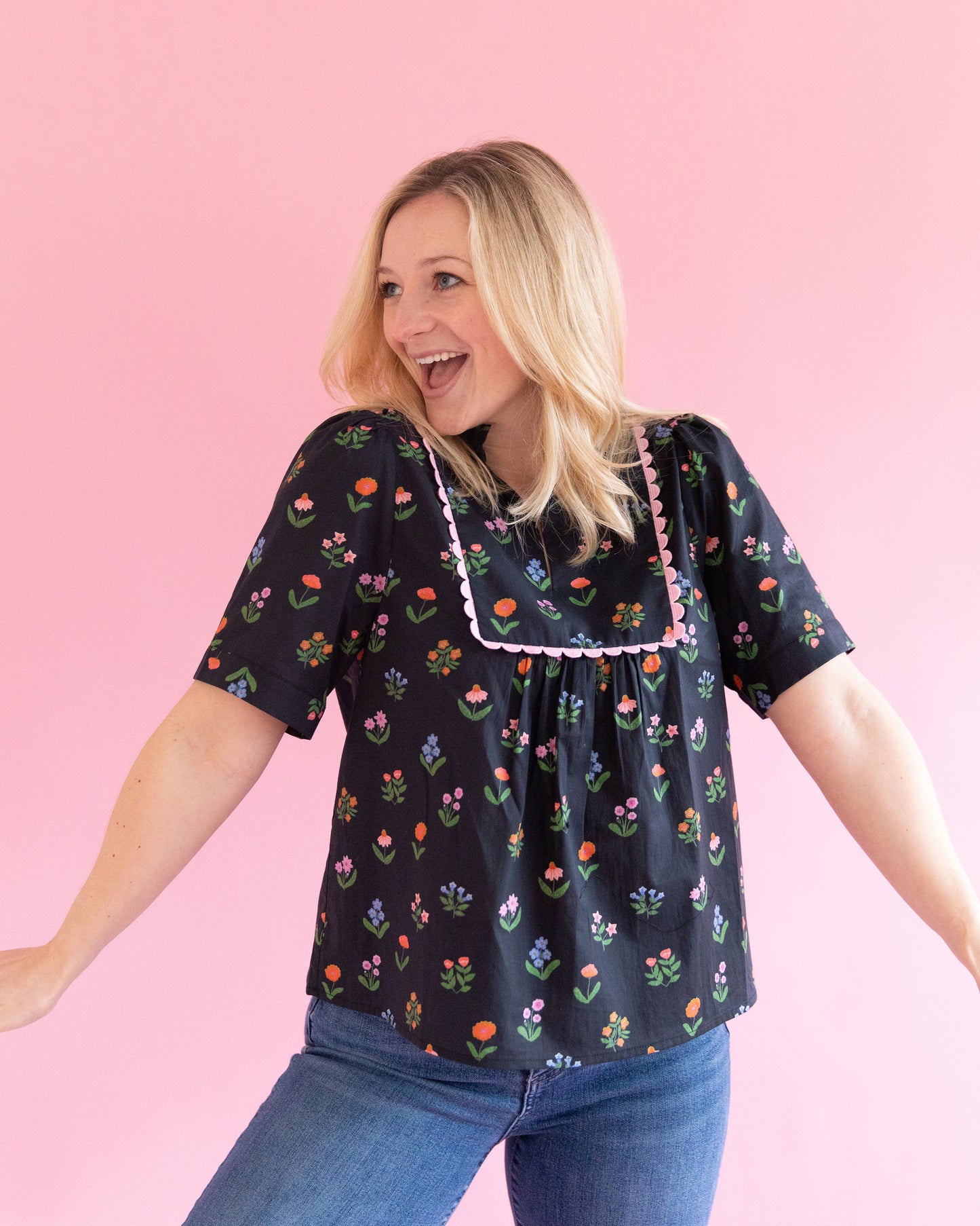Lyla Black Floral Top