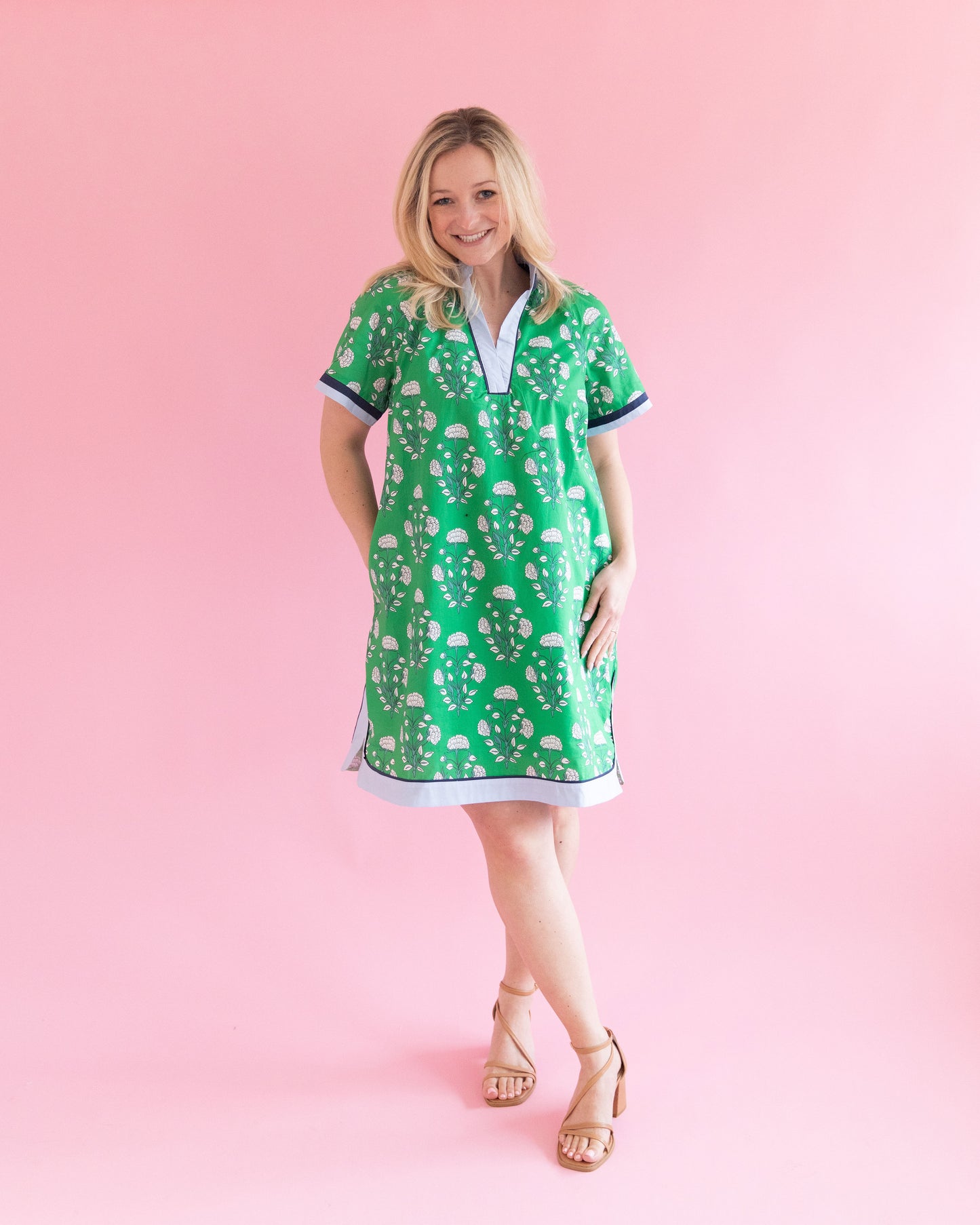 Trinity Green Floral Dress