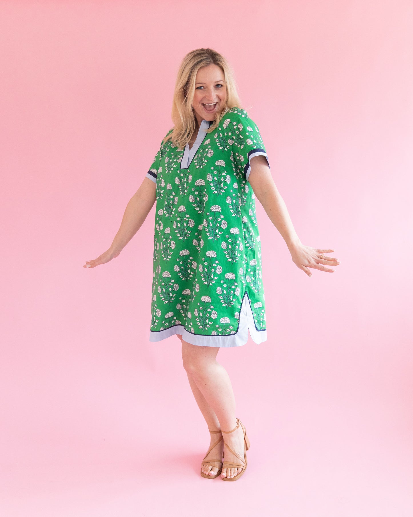 Trinity Green Floral Dress