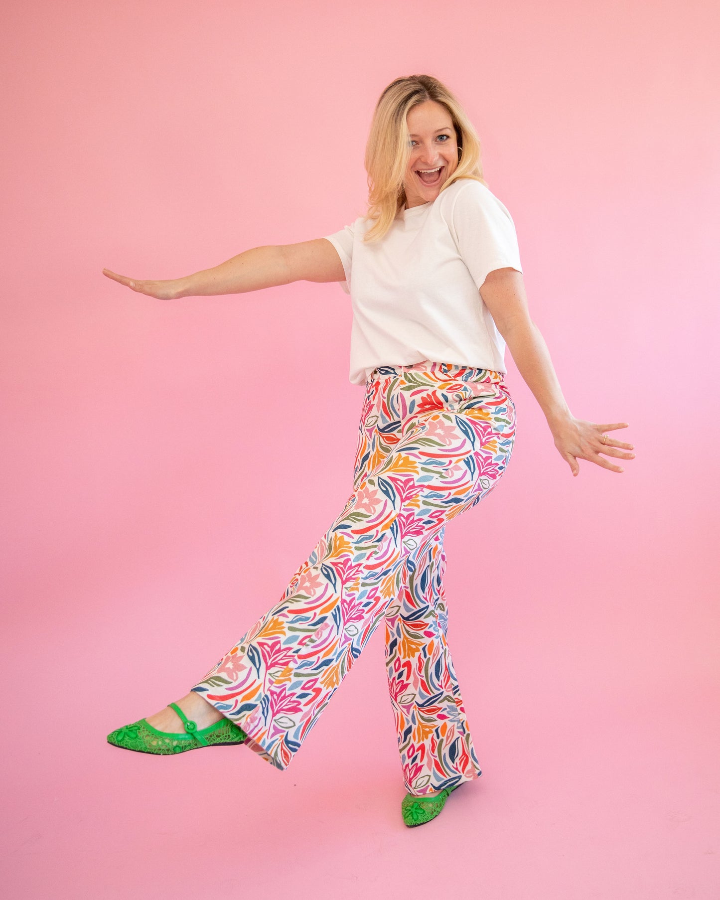 Tori Colorful Floral Pant