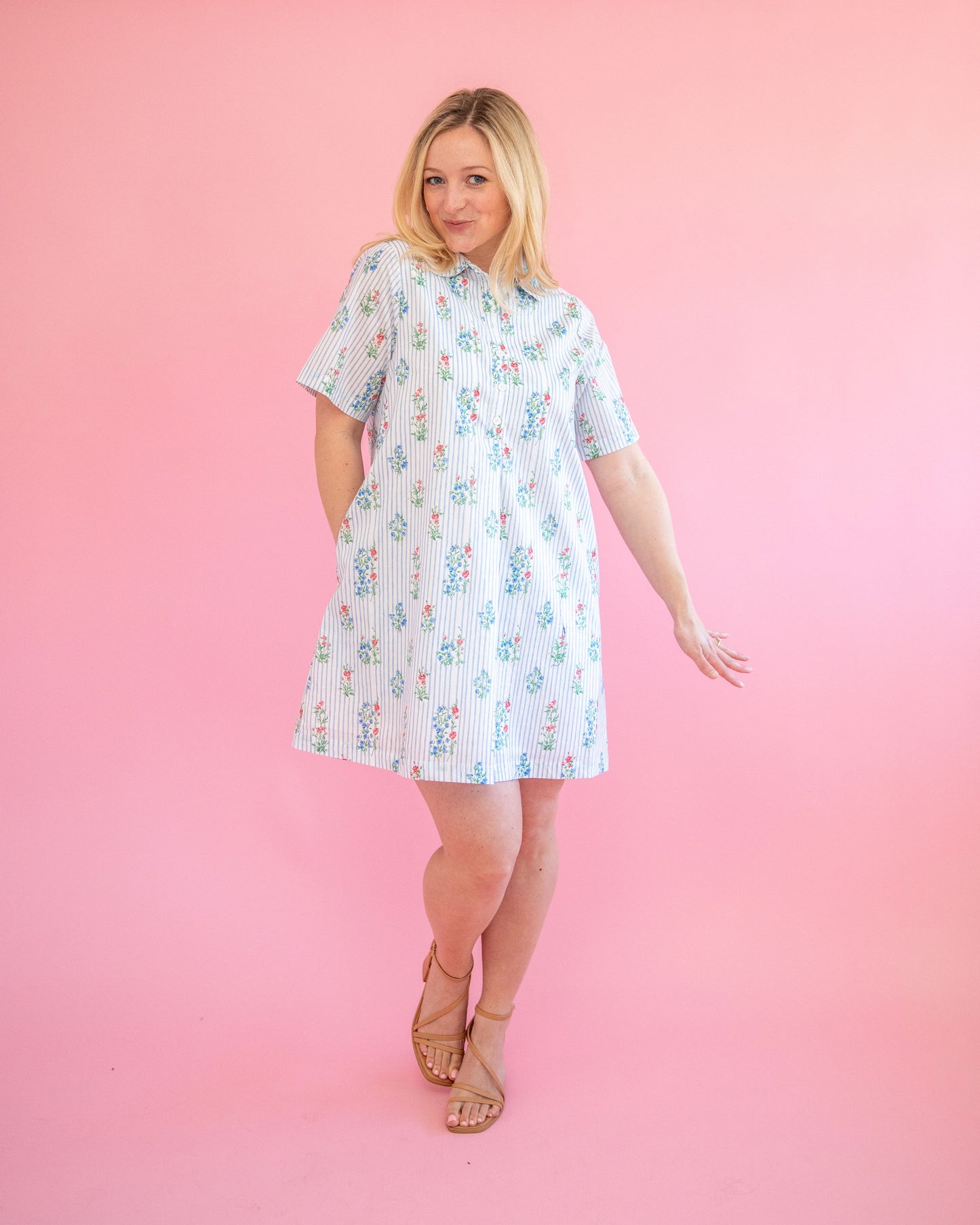 Lyla Blue Floral Dress