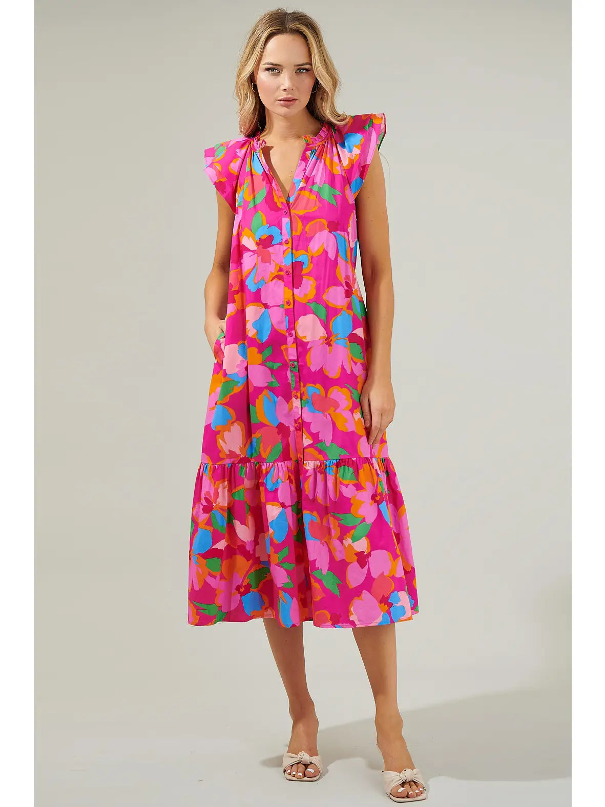 Cami Summer Floral Dress