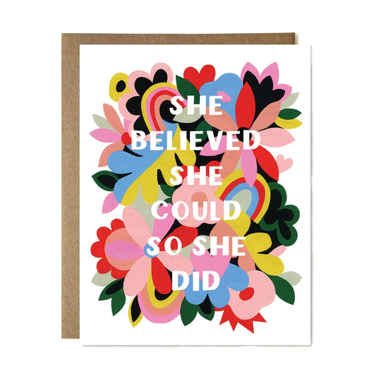 She Believed She Could Card