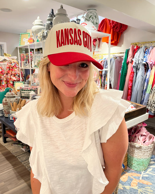 Kansas City Color Block Hat - Red