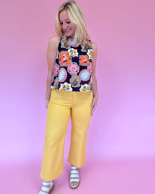 Nadine Ankle Pant - Sunflower
