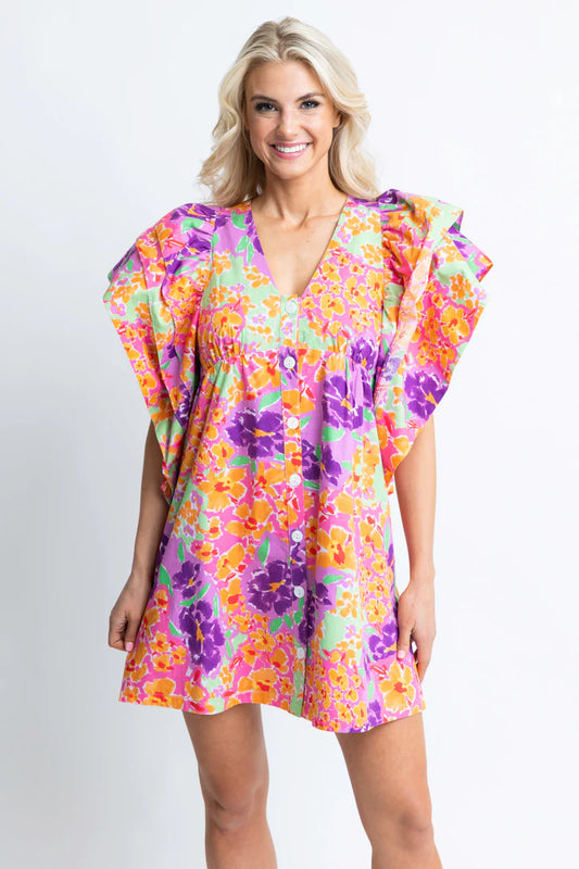 Jolene Floral Ruffle Dress