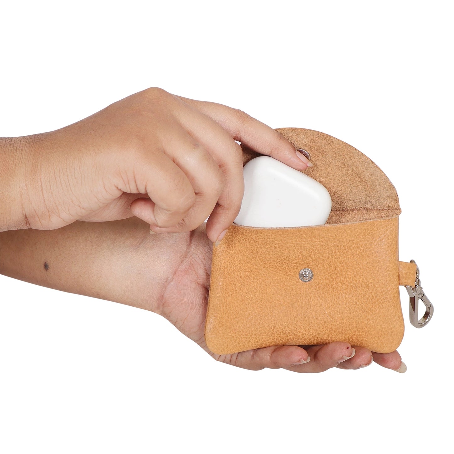 Mini Leather Snap Pouch
