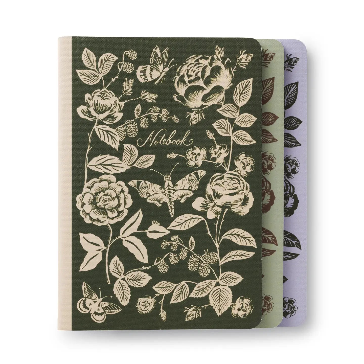 English Rose Notebooks - Set of 3