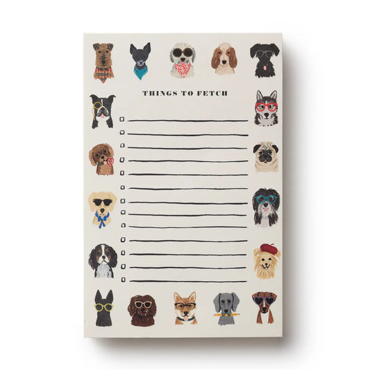 Things to Fetch Dog Notepad