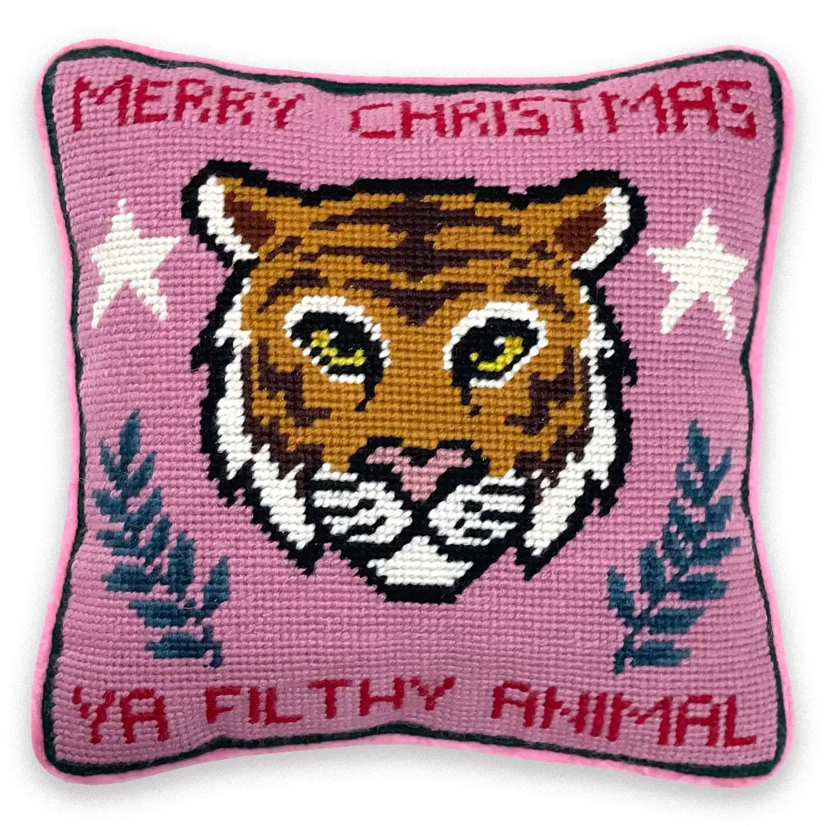 Ya Filthy Animal Needlepoint Pillow