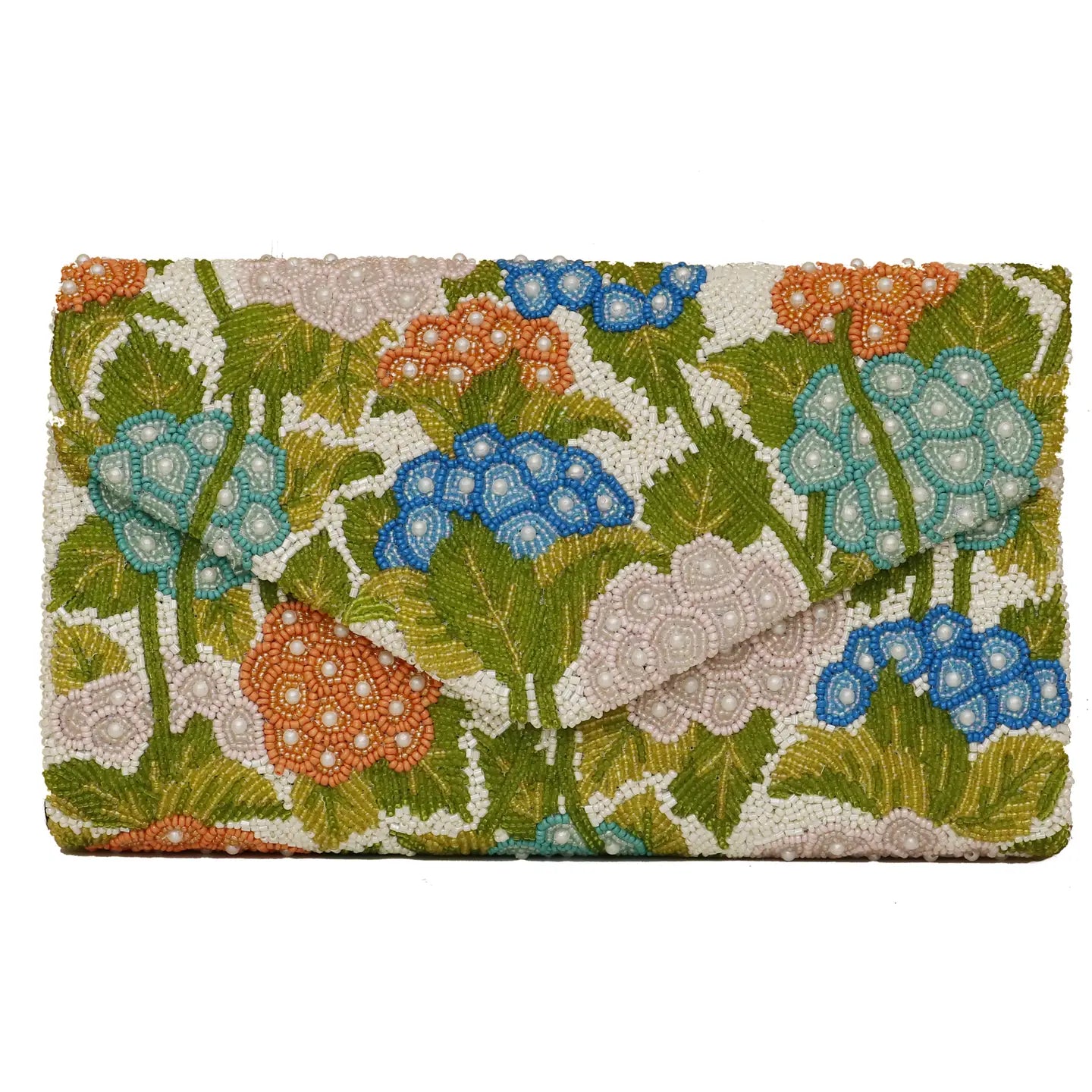 Elle Floral Beaded Clutch