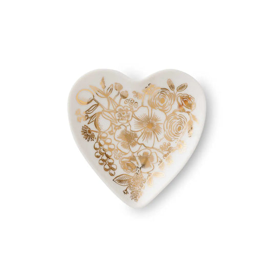 White Heart Ring Dish