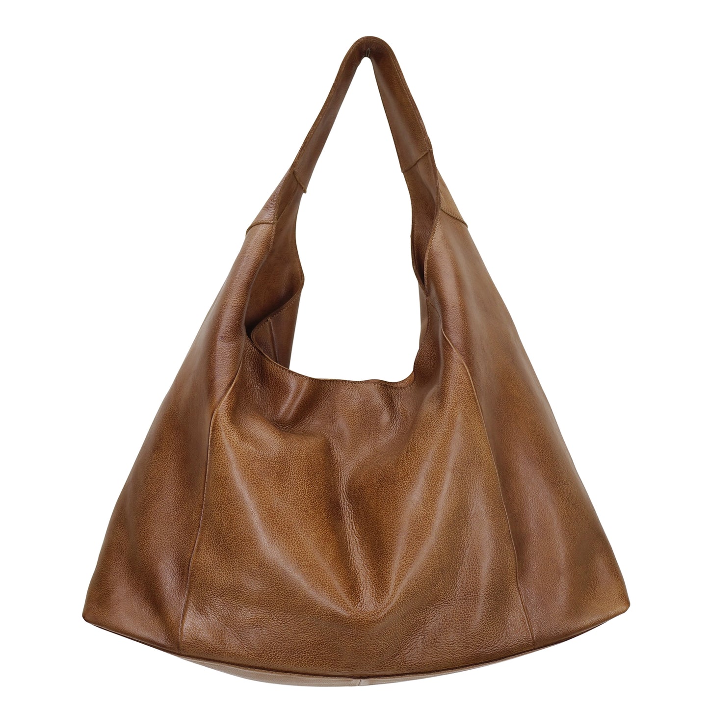 Lindsey Leather Tote - Cognac