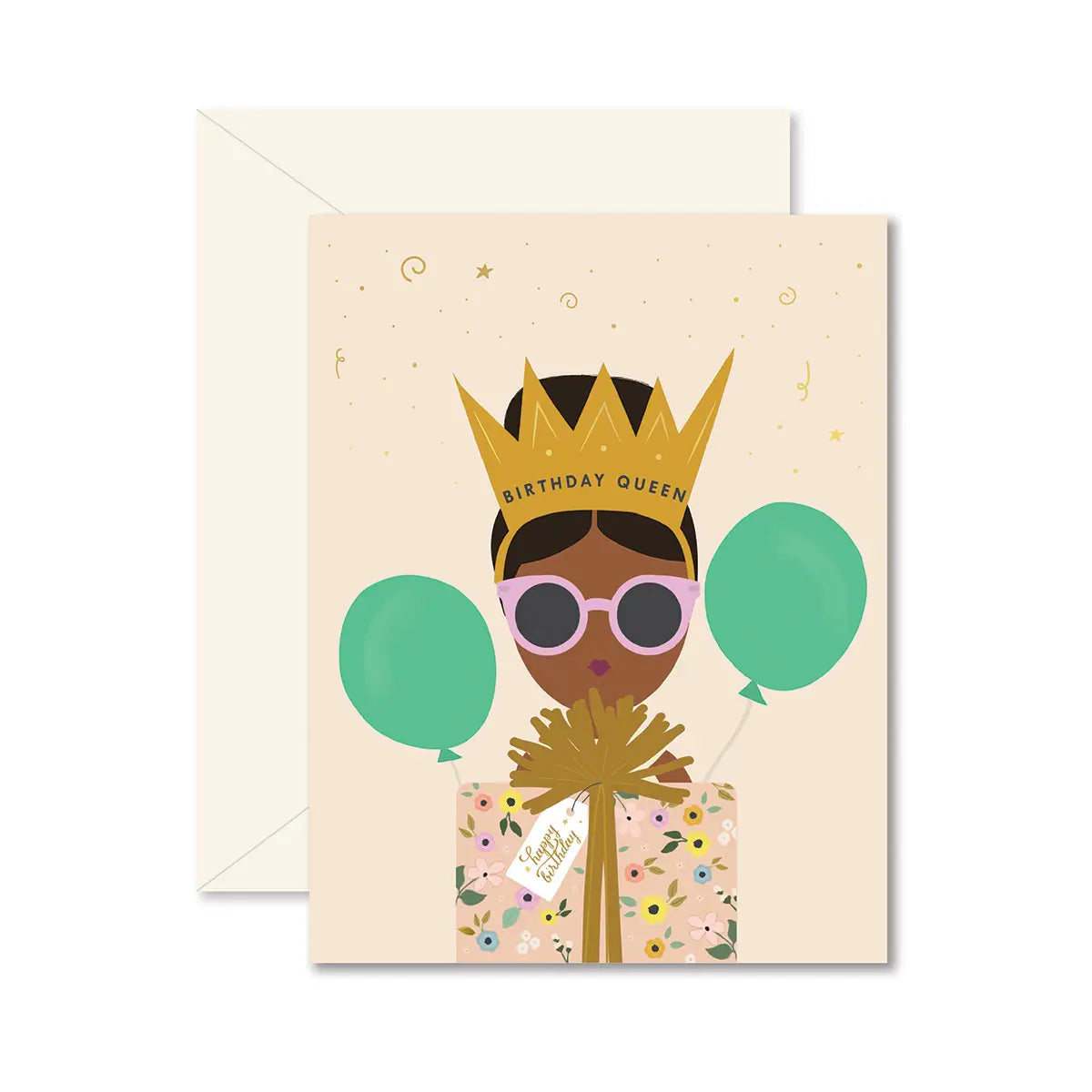 Birthday Queen Floral Card