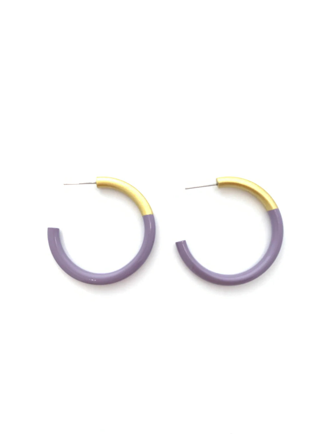 Liz Lilac Medium Hoops