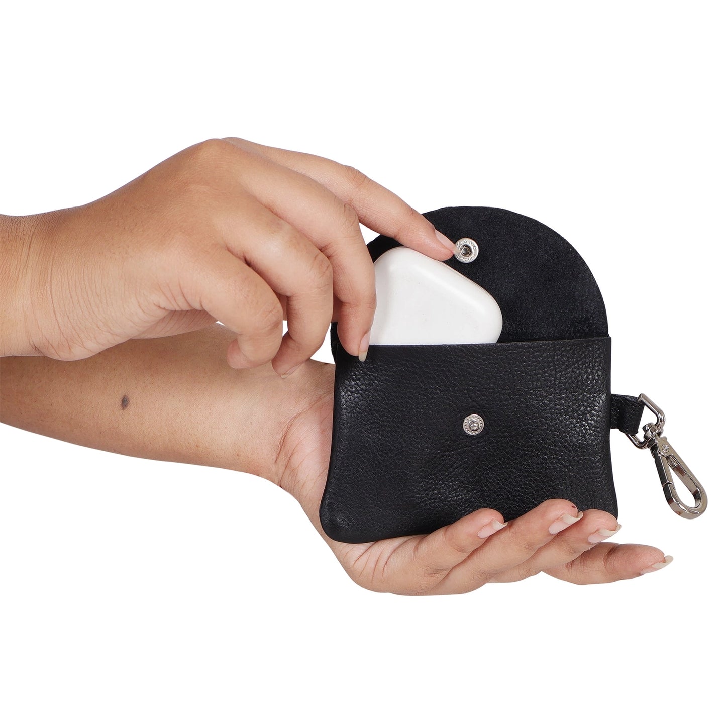 Mini Leather Snap Pouch