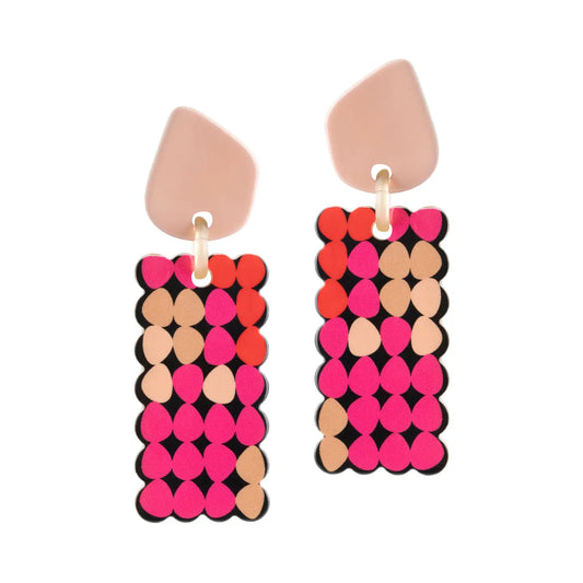 Pink Dotty Earrings