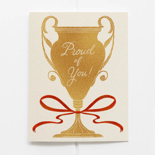 Proud of You Trophy Card