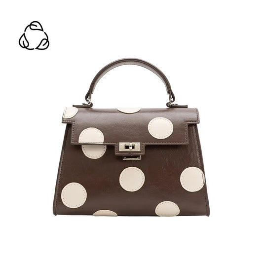 Caroline Brown Polka Dot Bag