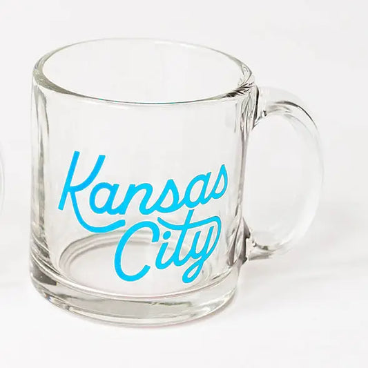 Kansas City Glass Mug - Blue
