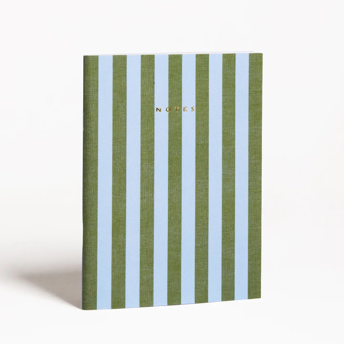 Stripe Notebook - Green and Blue