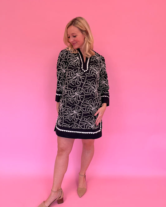 Lynne Black Detail Dress