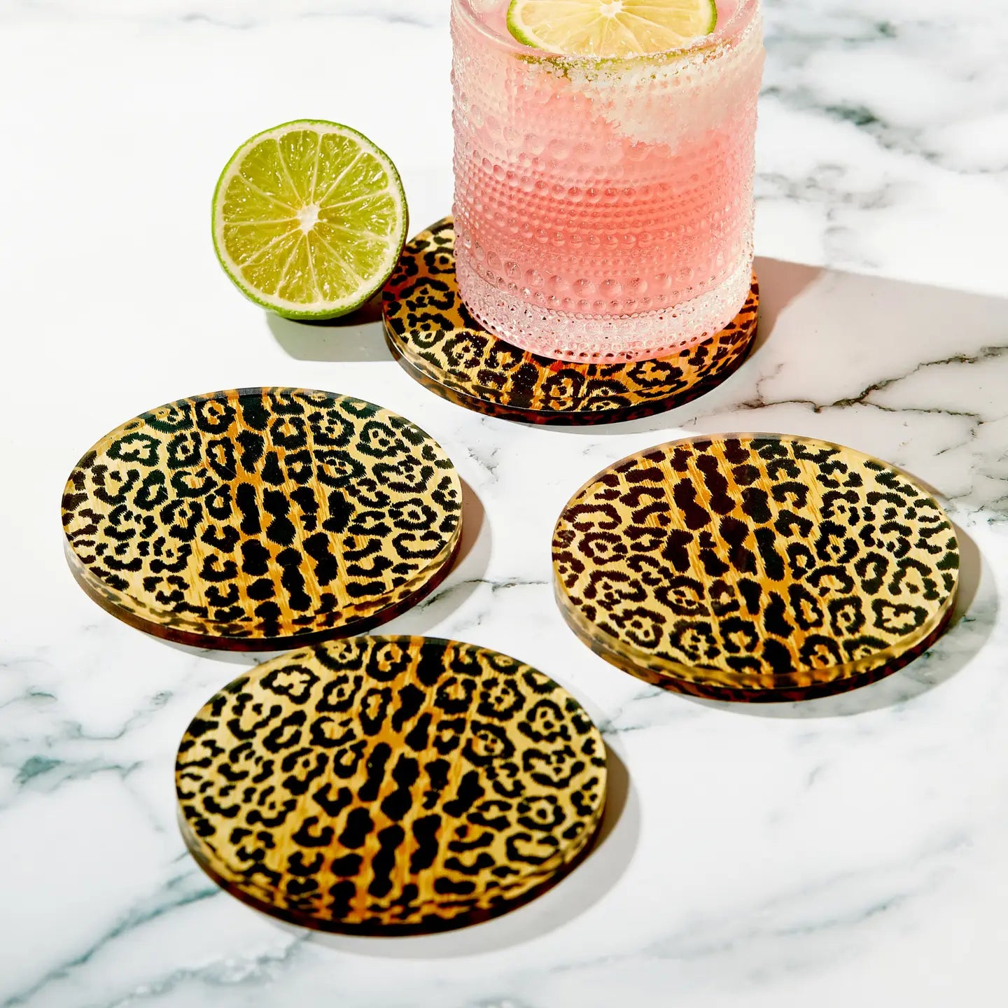 Leopard Print Acrylic Coaster