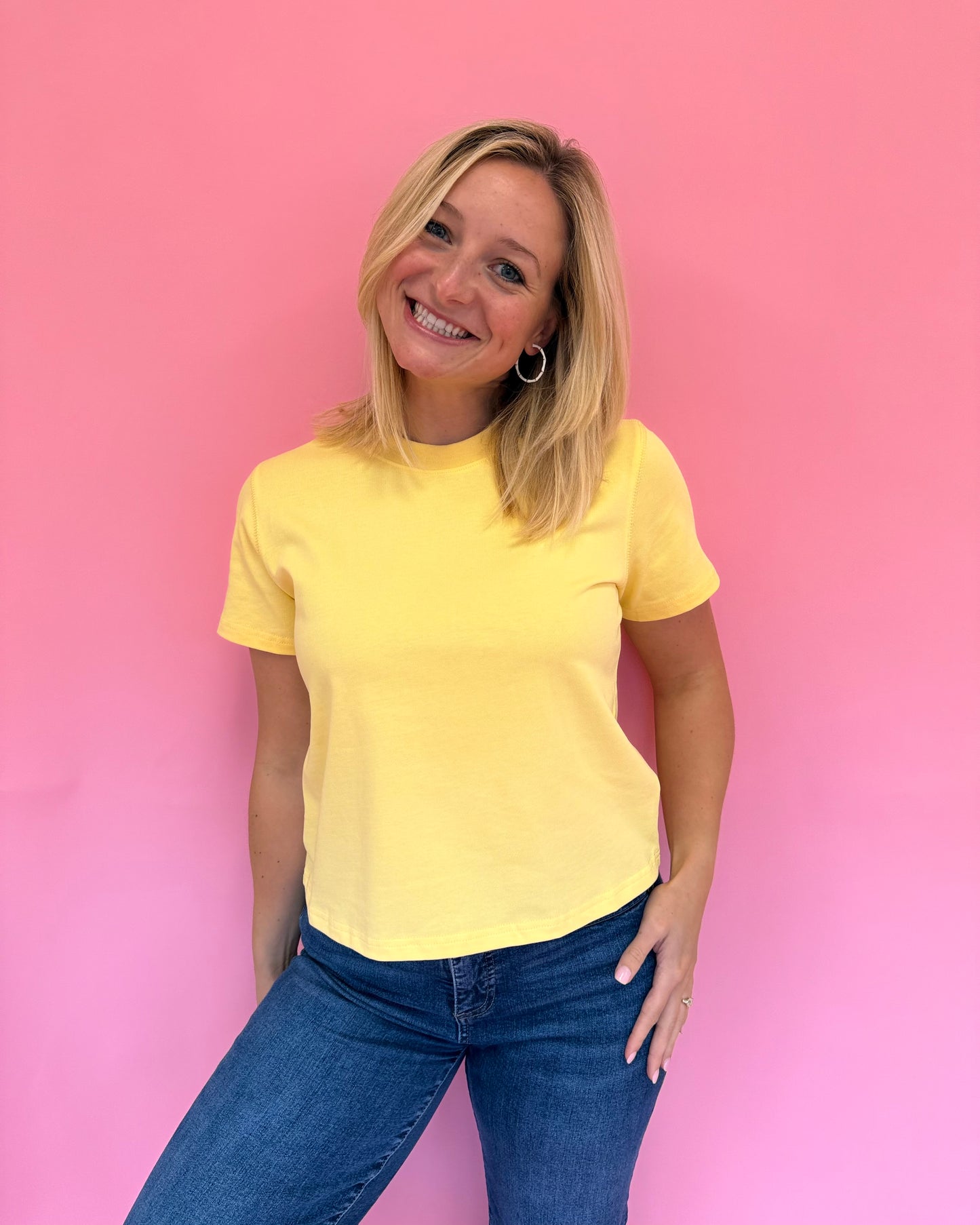 Libby Butter Yellow Tee