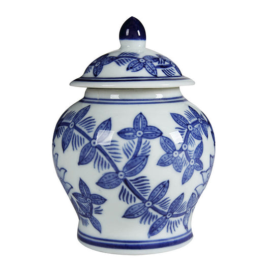 Butterfly Blue and White Mini Ginger Jar