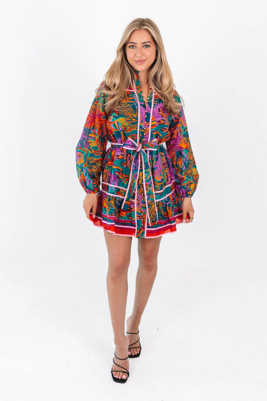 Ashley Floral Long Sleeve Dress