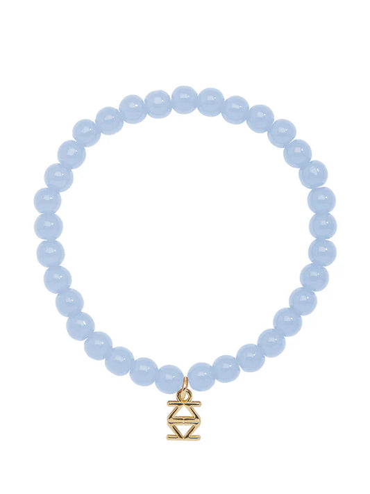Lena Beaded Bracelet - Light Blue