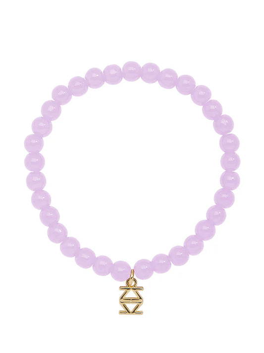 Lena Beaded Bracelet - Lavender