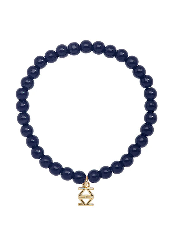 Lena Beaded Bracelet - Navy