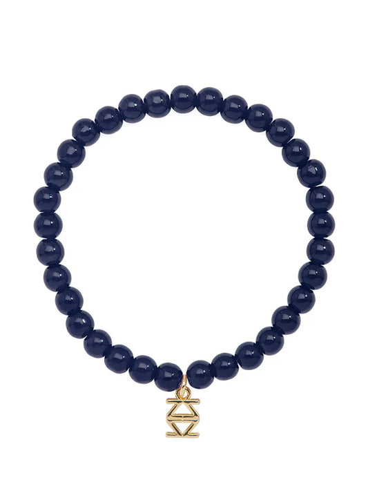 Lena Beaded Bracelet - Navy