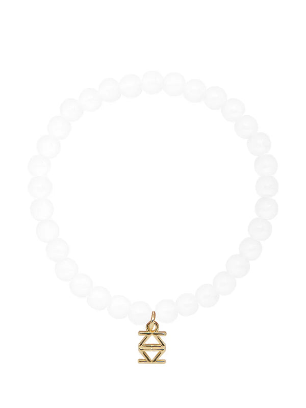 Lena Beaded Bracelet - White
