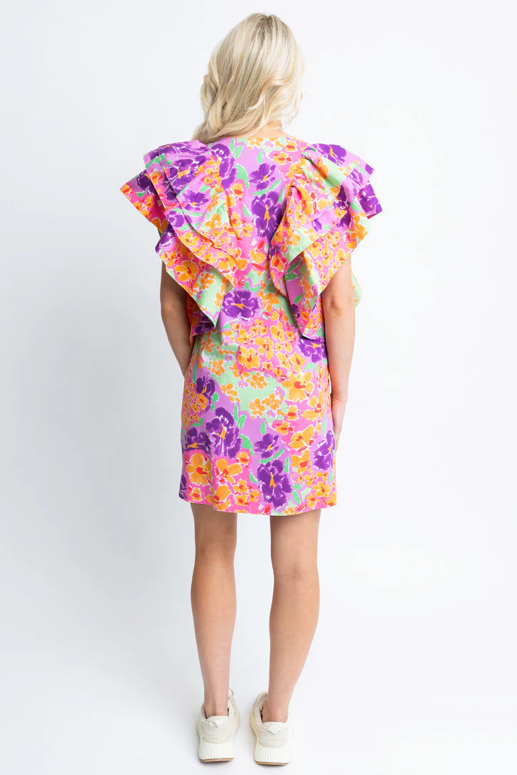 Jolene Floral Ruffle Dress