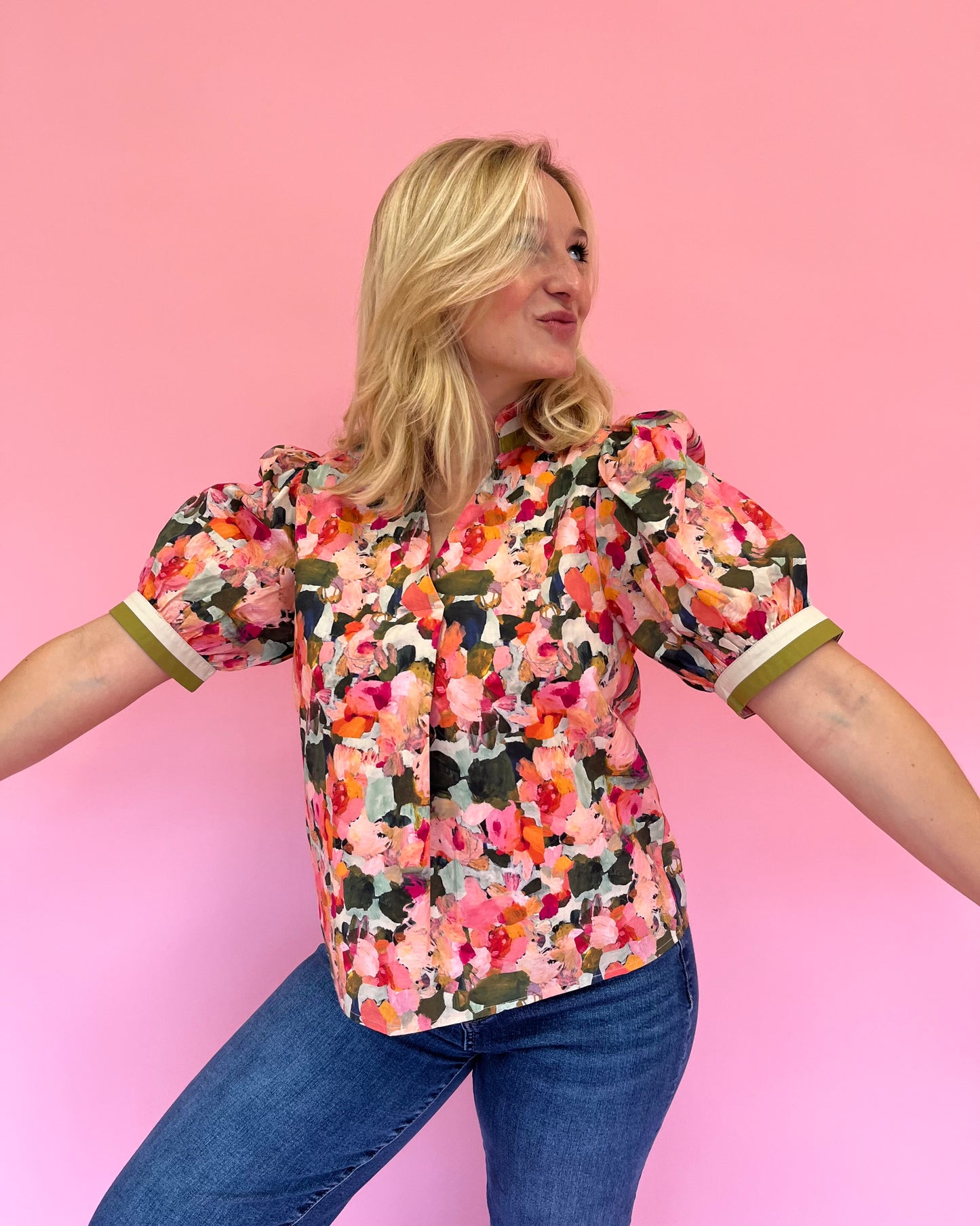 Lauren Watercolor Top