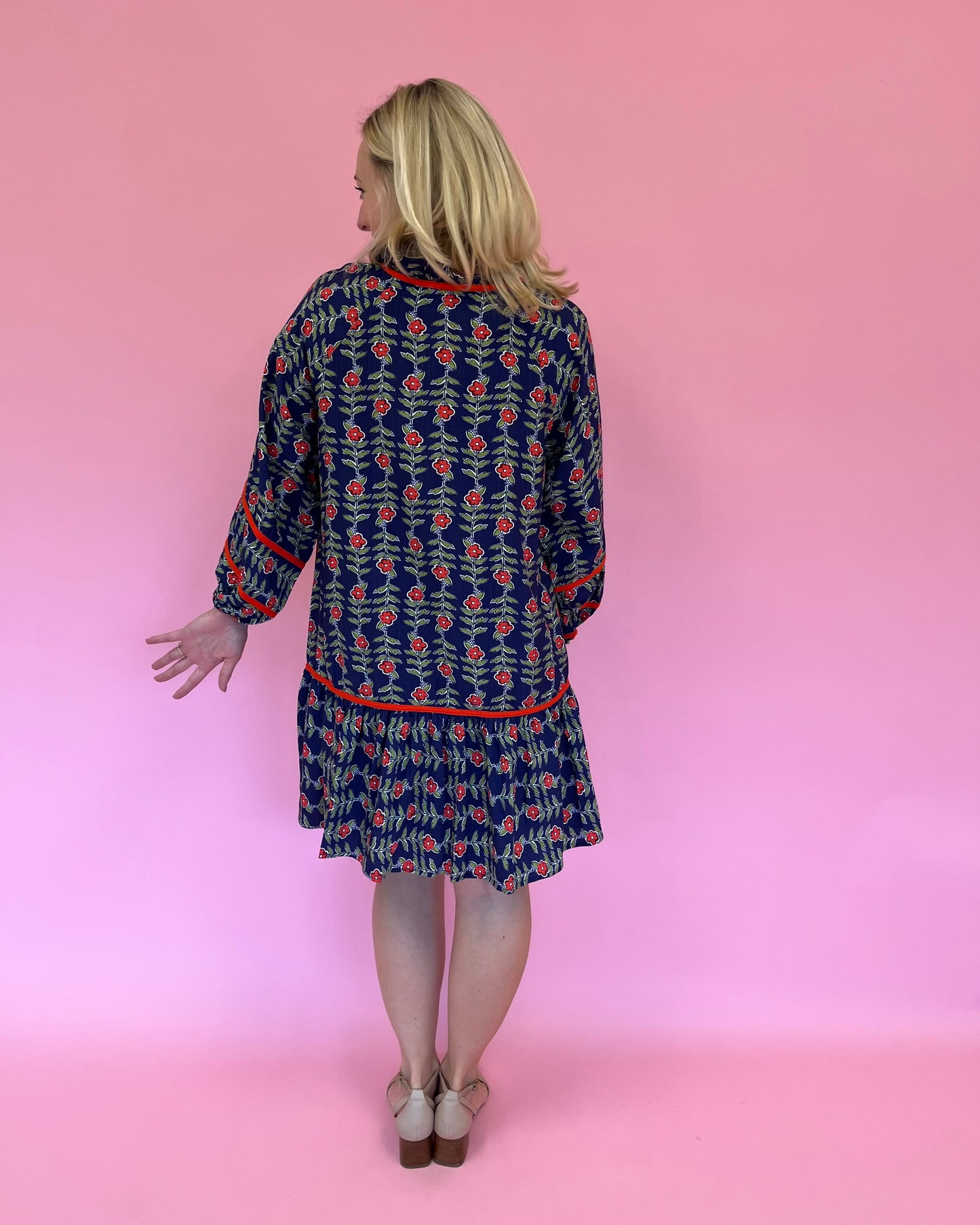 Logan Navy Floral Dress