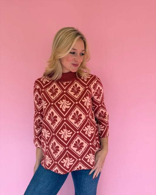 Mable Rose 3/4 Sleeve Sweater