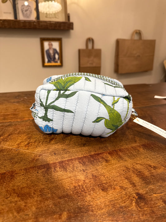 Iris Quilted Luxe Cosmetic Bag