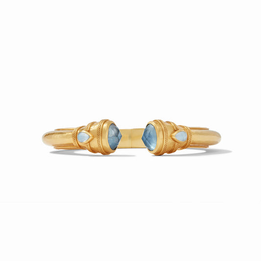 Cannes Demi Cuff - Iridescent Chalcedony Blue