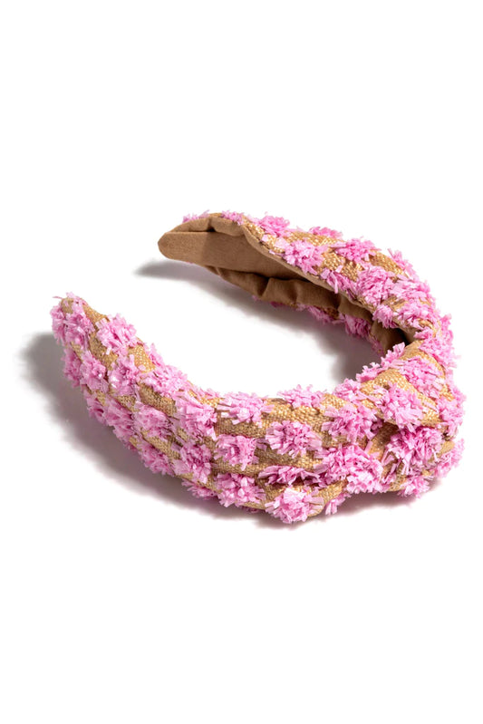 Claire Pink Tufted Headband