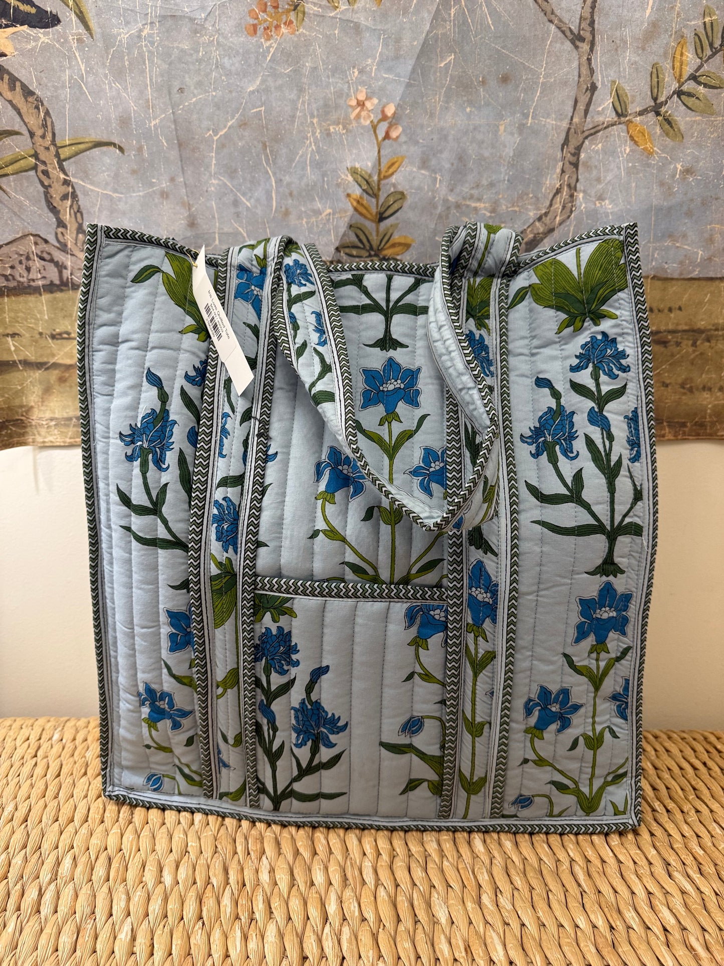Iris Luxe Quilted Tote